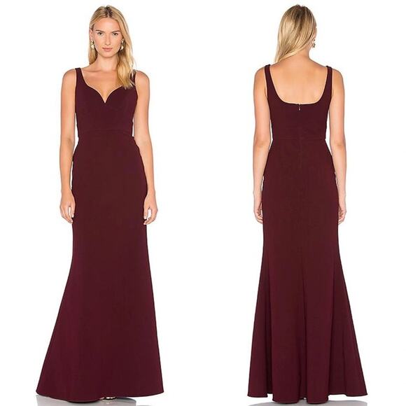 Jill Stuart Sweetheart Neck Gown in Raisin size 2 - Picture 1 of 12
